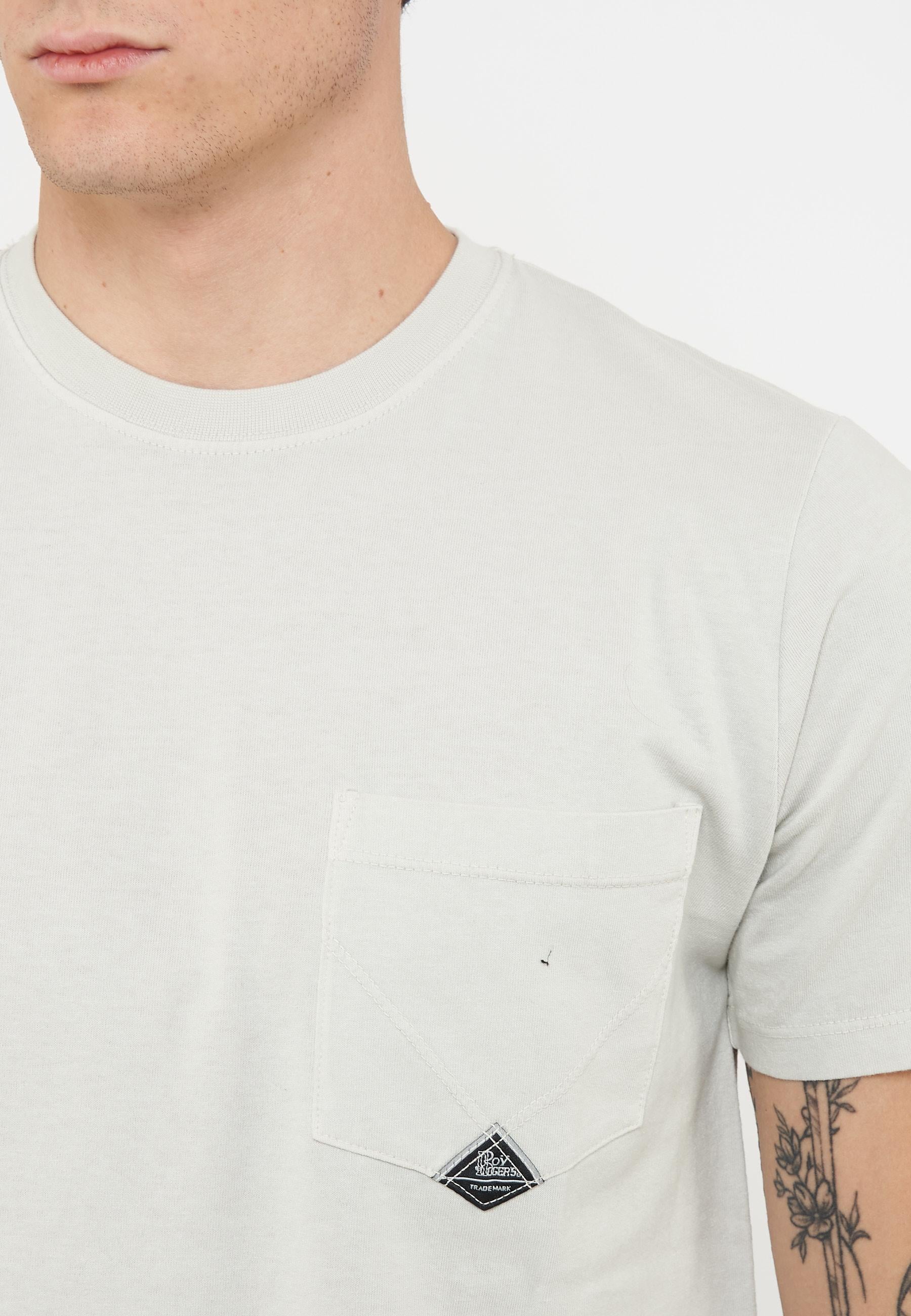 T-shirt Pocket In Jersey Marble