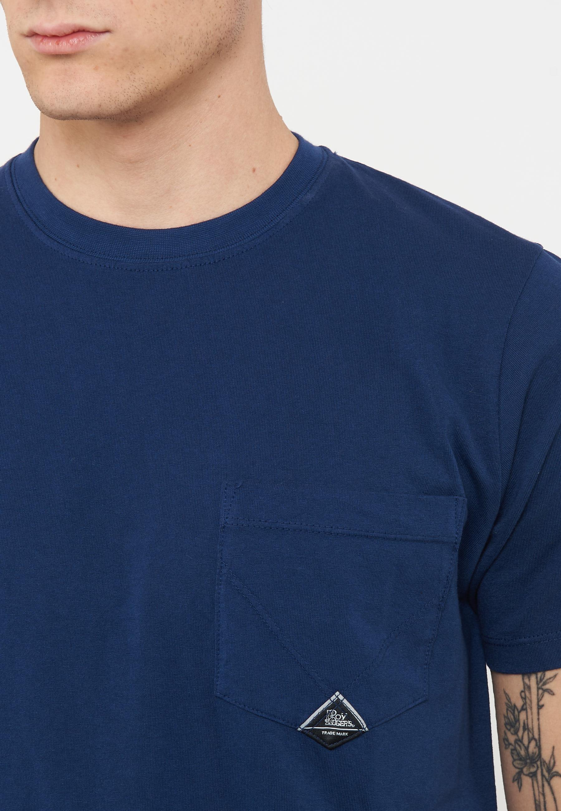 T-shirt Pocket In Jersey Blue Work