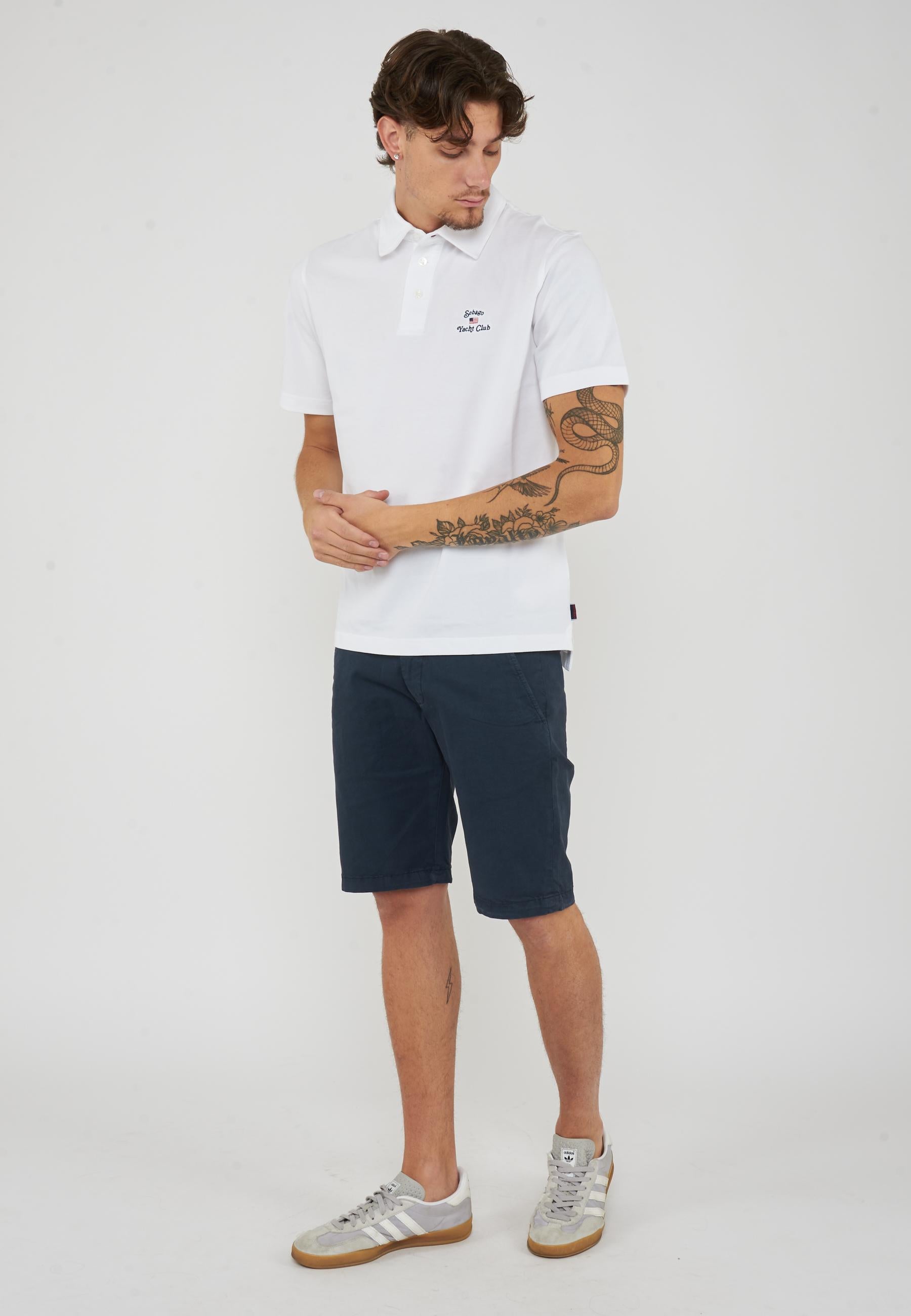Orchard Polo Yachting Unisex White con Design Classico