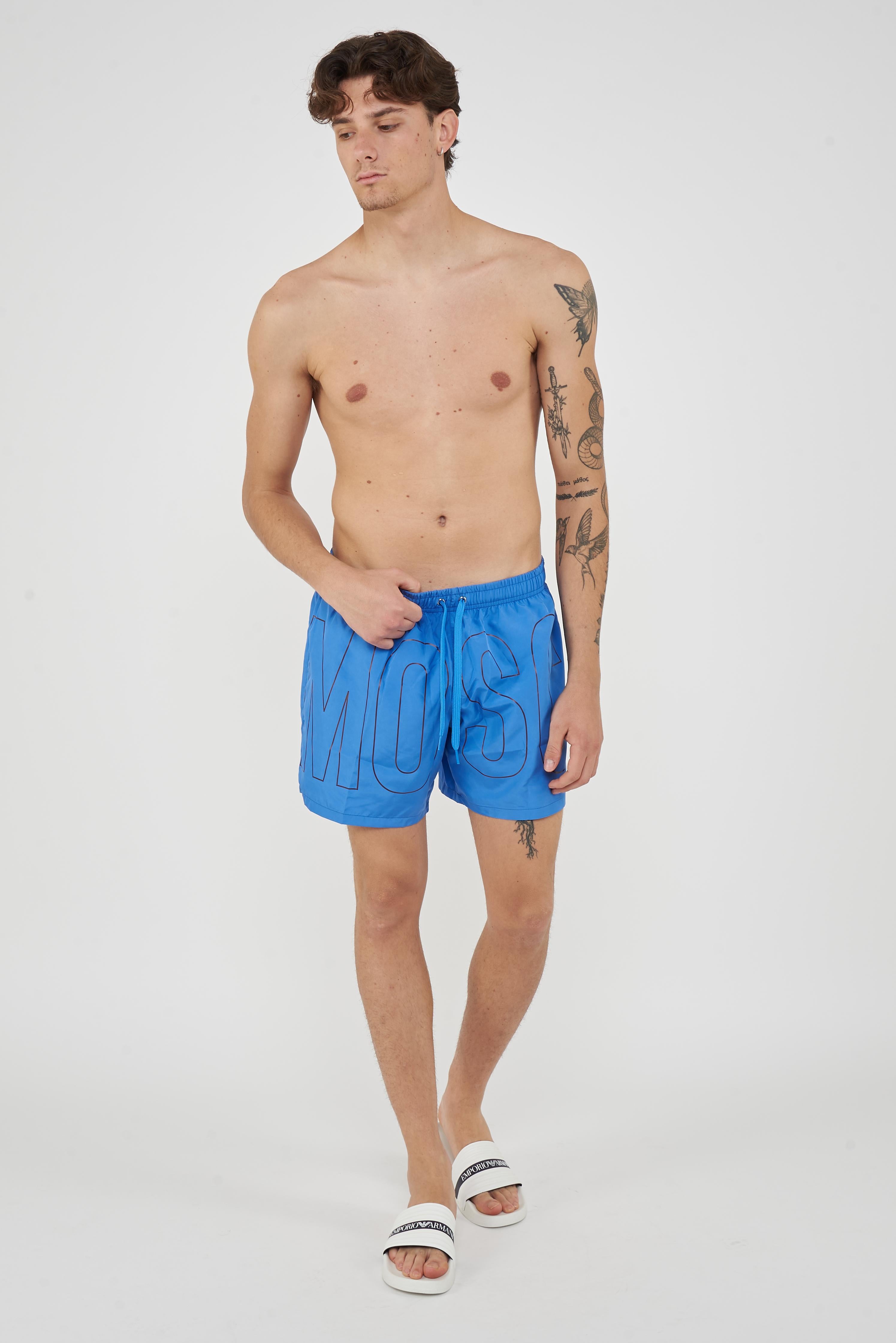 Boxer Mare Rubber Logo Azzurro