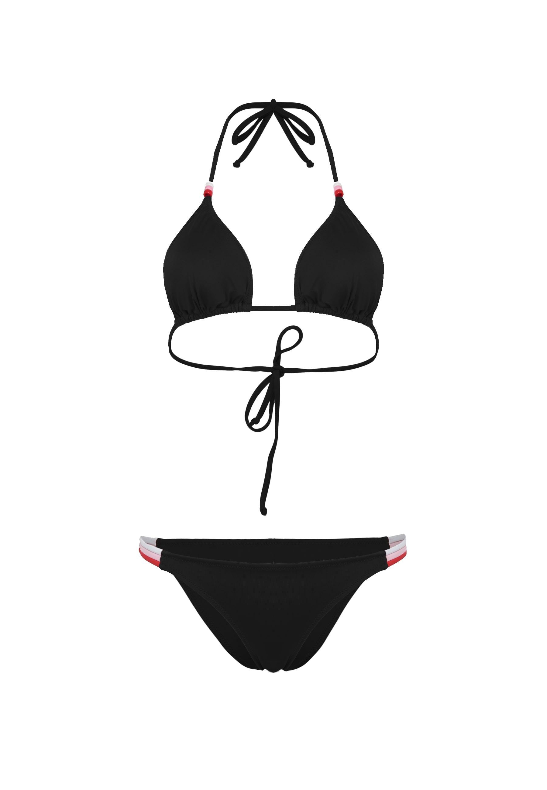 Jennifer Top A Triangolo E Slip Fisso Black41