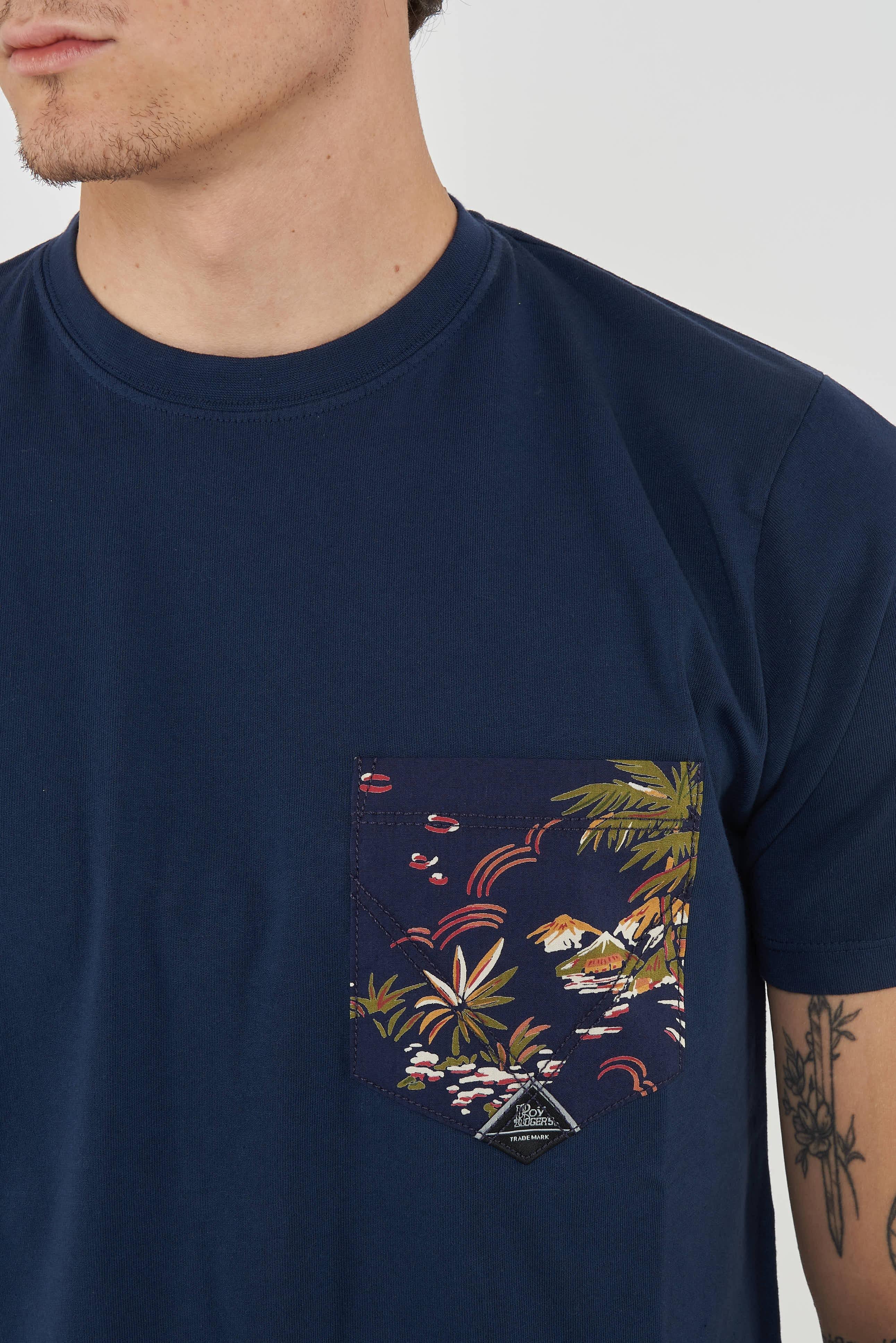 T-shirt Pocket In Jersey Hawai