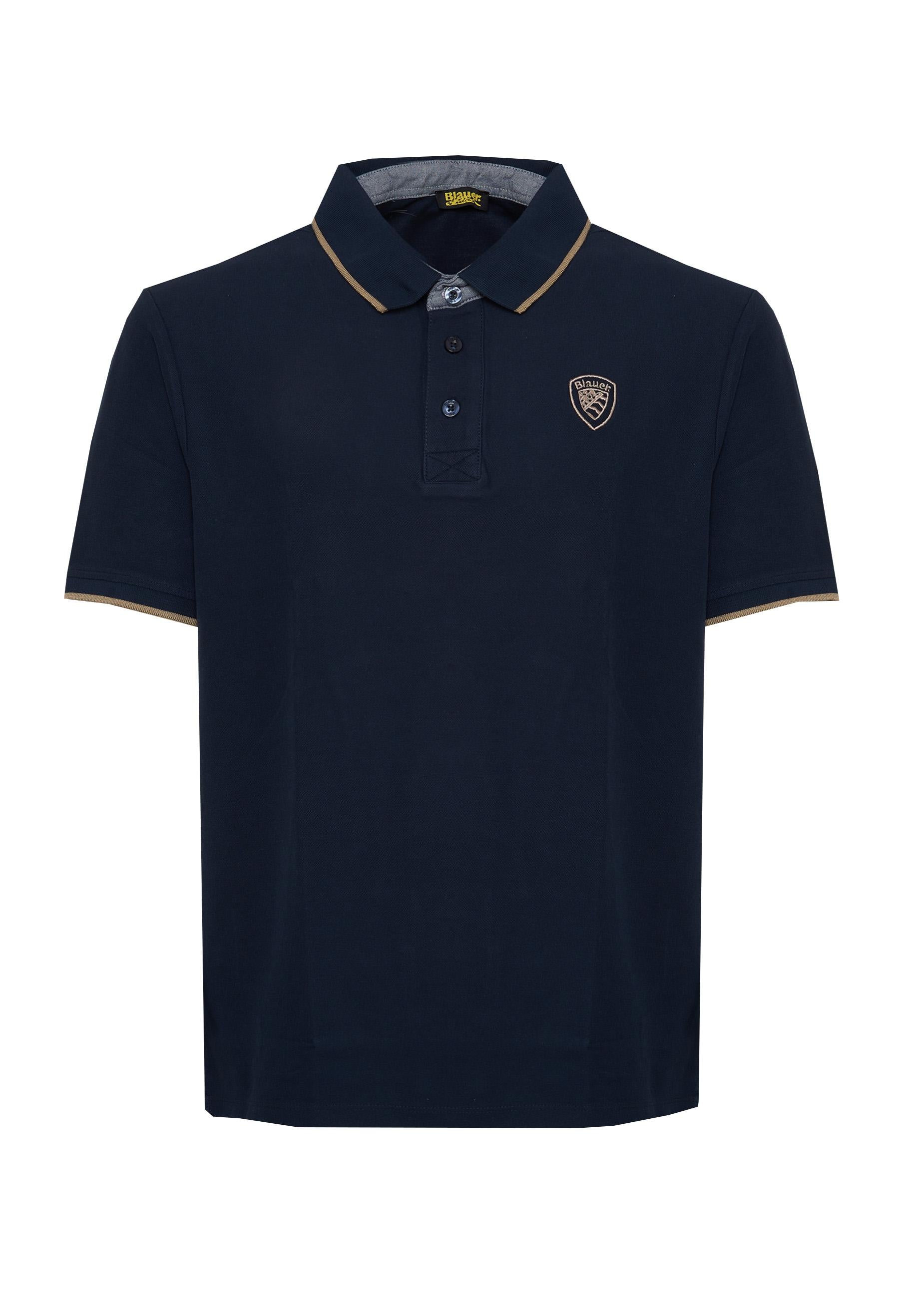Polo In Piquet Damon Blu