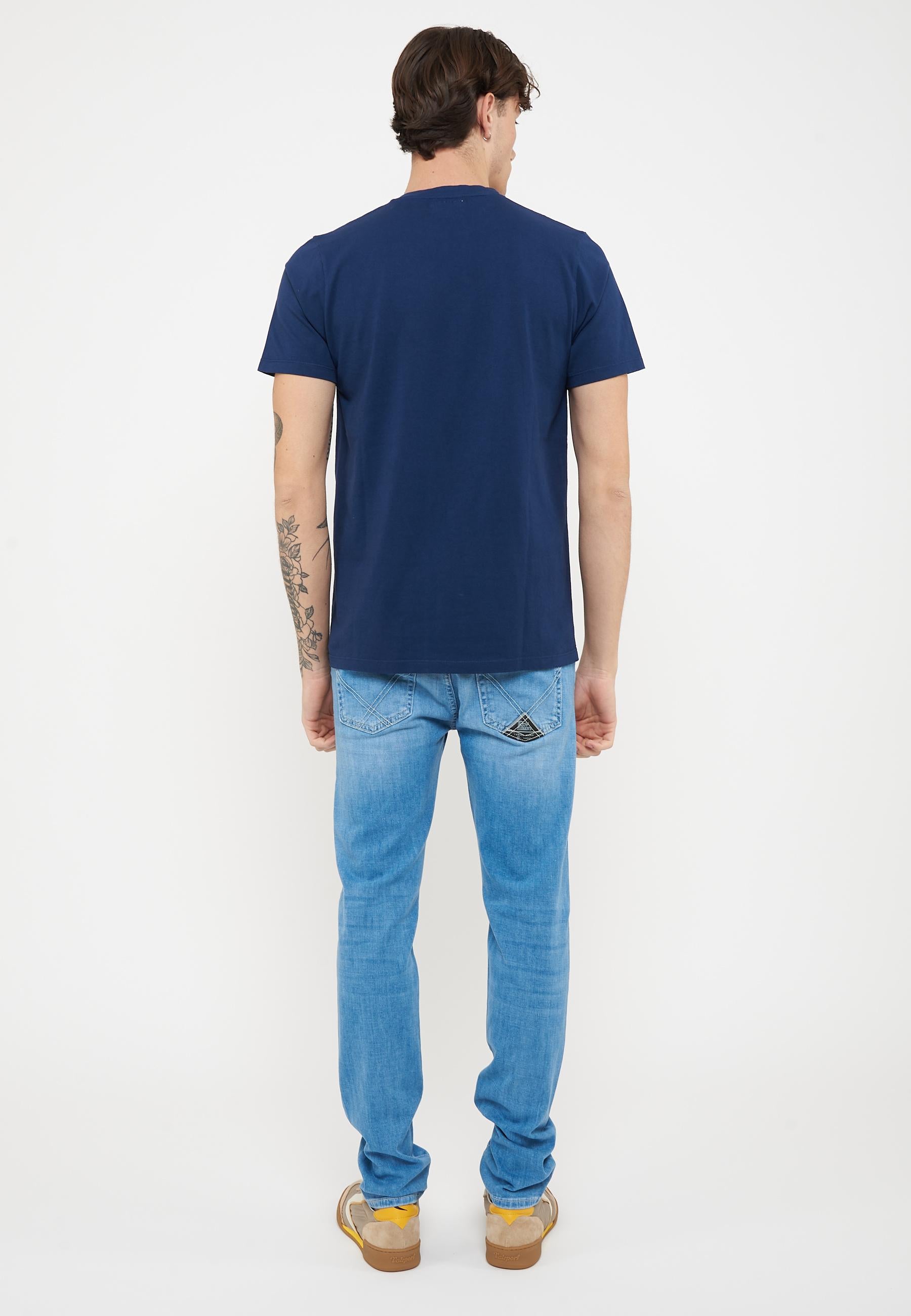 T-shirt Pocket In Jersey Blue Work