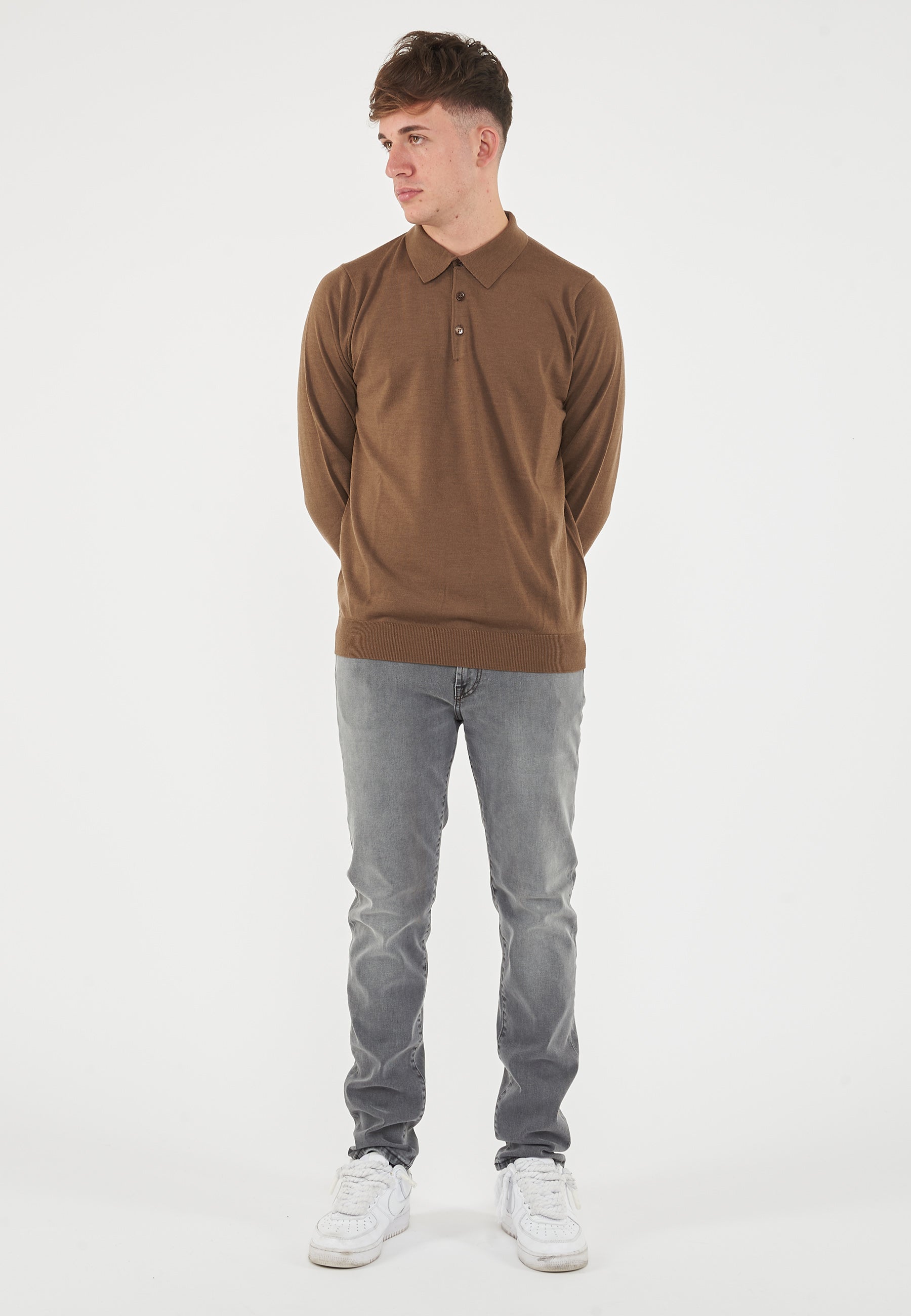 Polo Merinos Nocciola Melange 