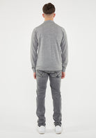 Cardigan Camicia Merinos Grigio Melange 