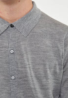 Cardigan Camicia Merinos Grigio Melange 