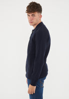 Cardigan Camicia Blue Navy Melange 