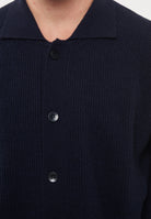 Cardigan Camicia Blue Navy Melange 