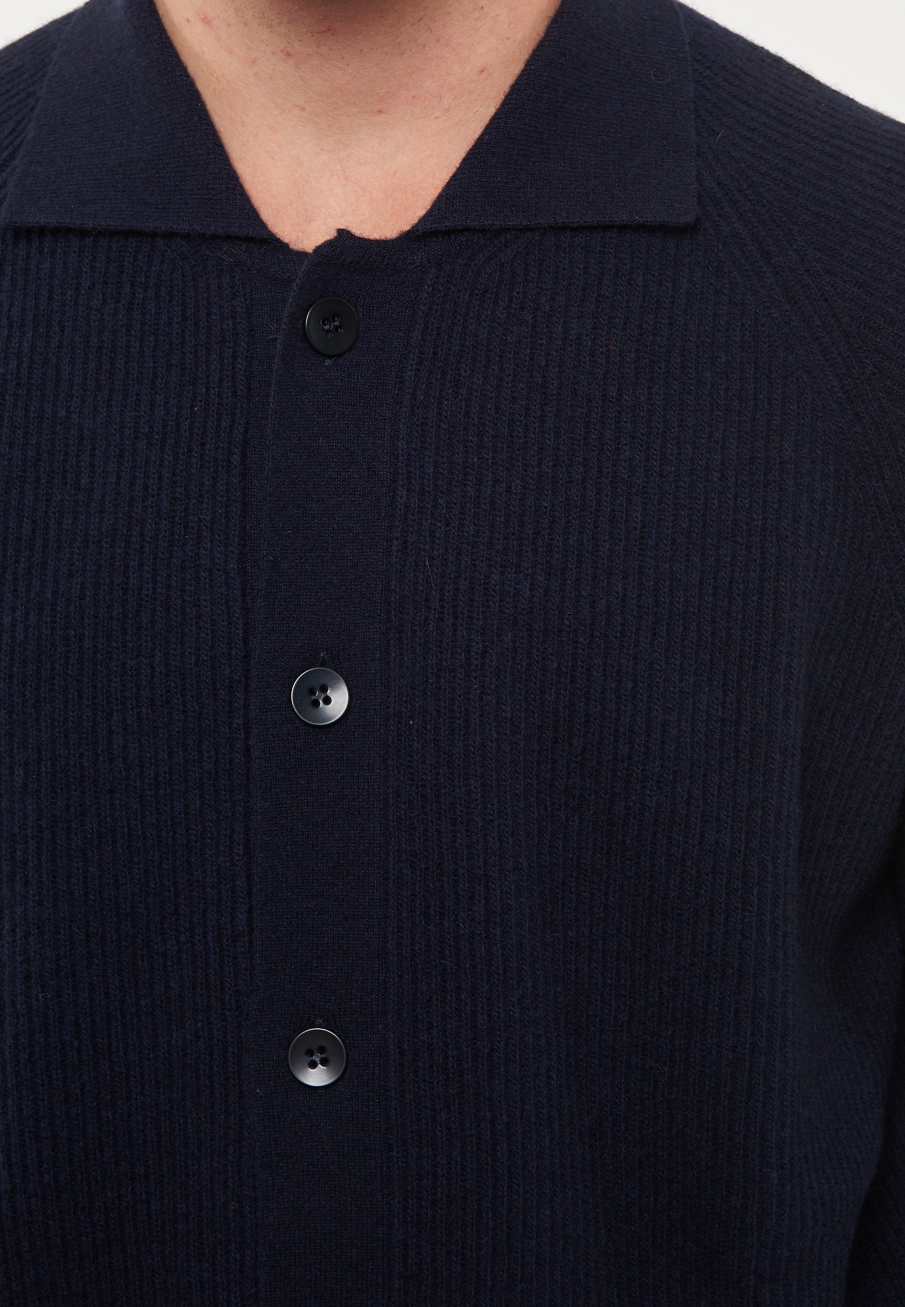 Cardigan Camicia Blue Navy Melange 