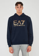 Felpa Con Cappuccio Logo Series In Cotone Stretch Con Maxi Logo 