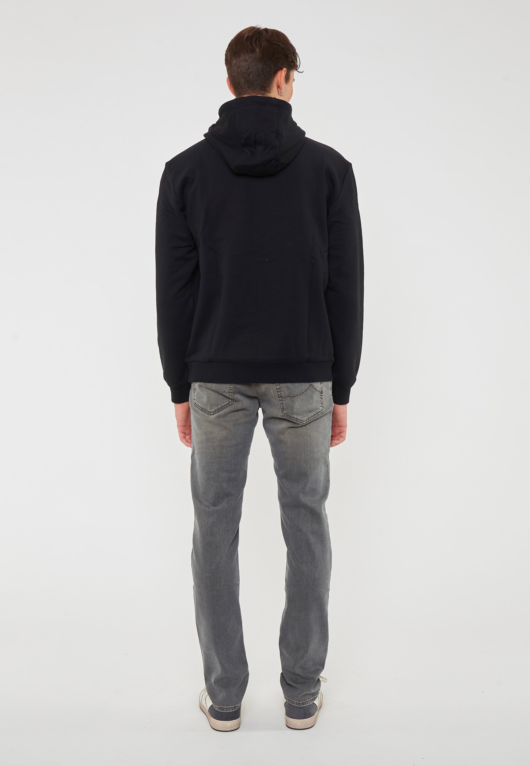 Felpa Con Cappuccio Logo Series In Cotone Stretch Con Maxi Logo 
