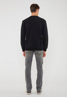 Felpa Girocollo Logo Series In Cotone Stretch Con Maxi Logo 