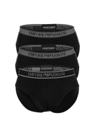 Pack 3 slip In Cotone Organico Black 