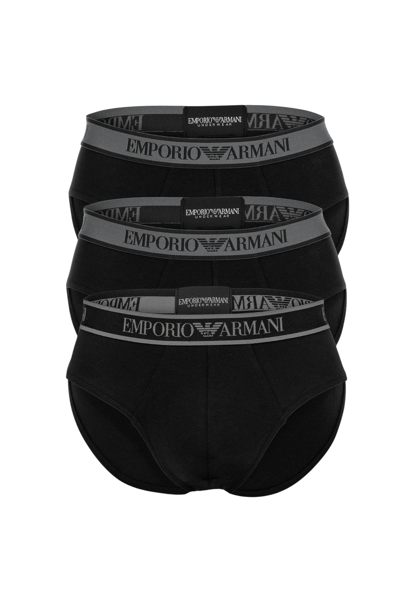 Pack 3 slip In Cotone Organico Black 