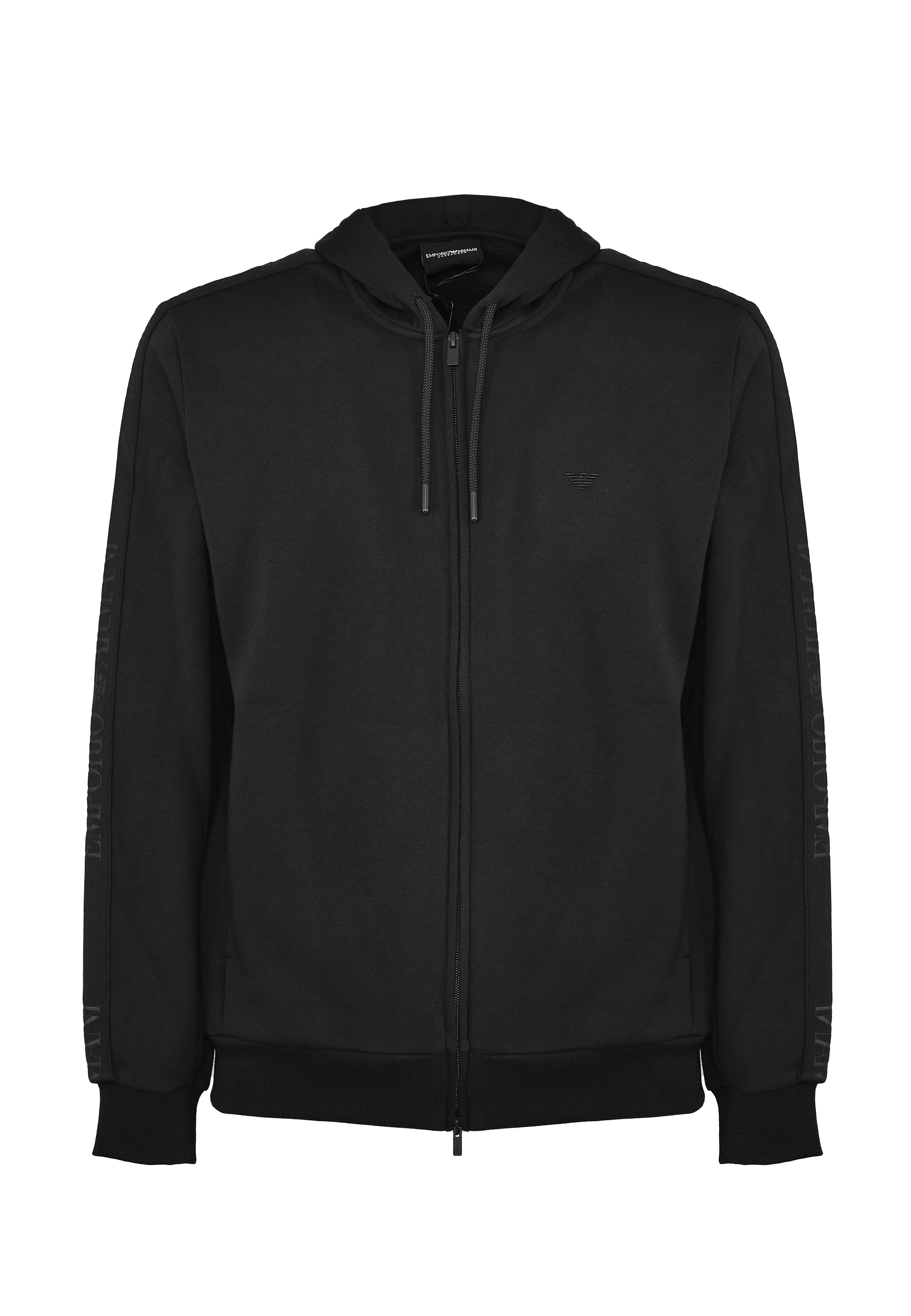 Felpa Con Cappuccio E Zip 