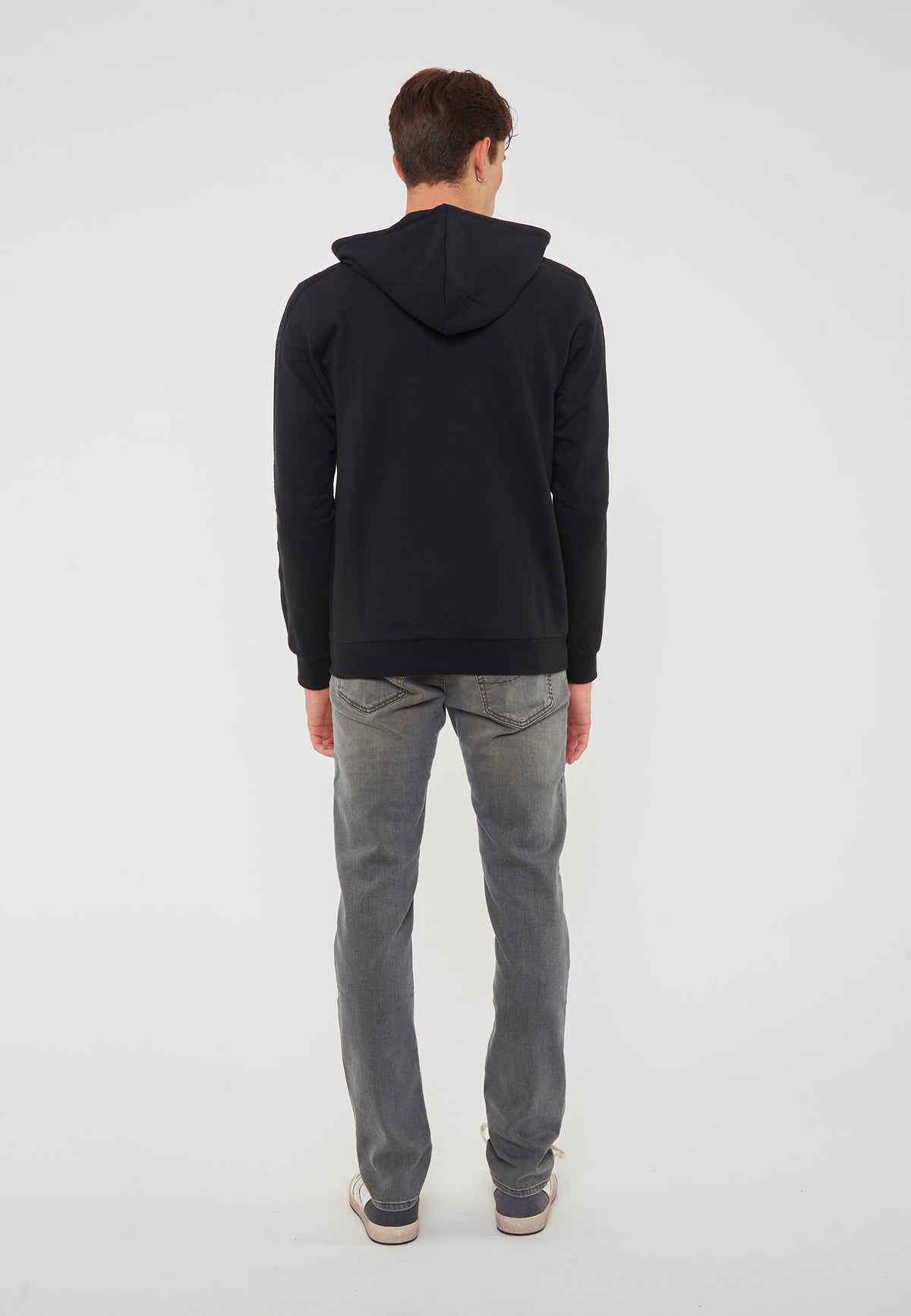 Felpa Con Cappuccio E Zip 