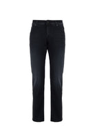 Jeans 5 Tasche Nick Slim Super Slim In Denim Stretch Di Cotone Organico Nero Lavaggio Rinse 