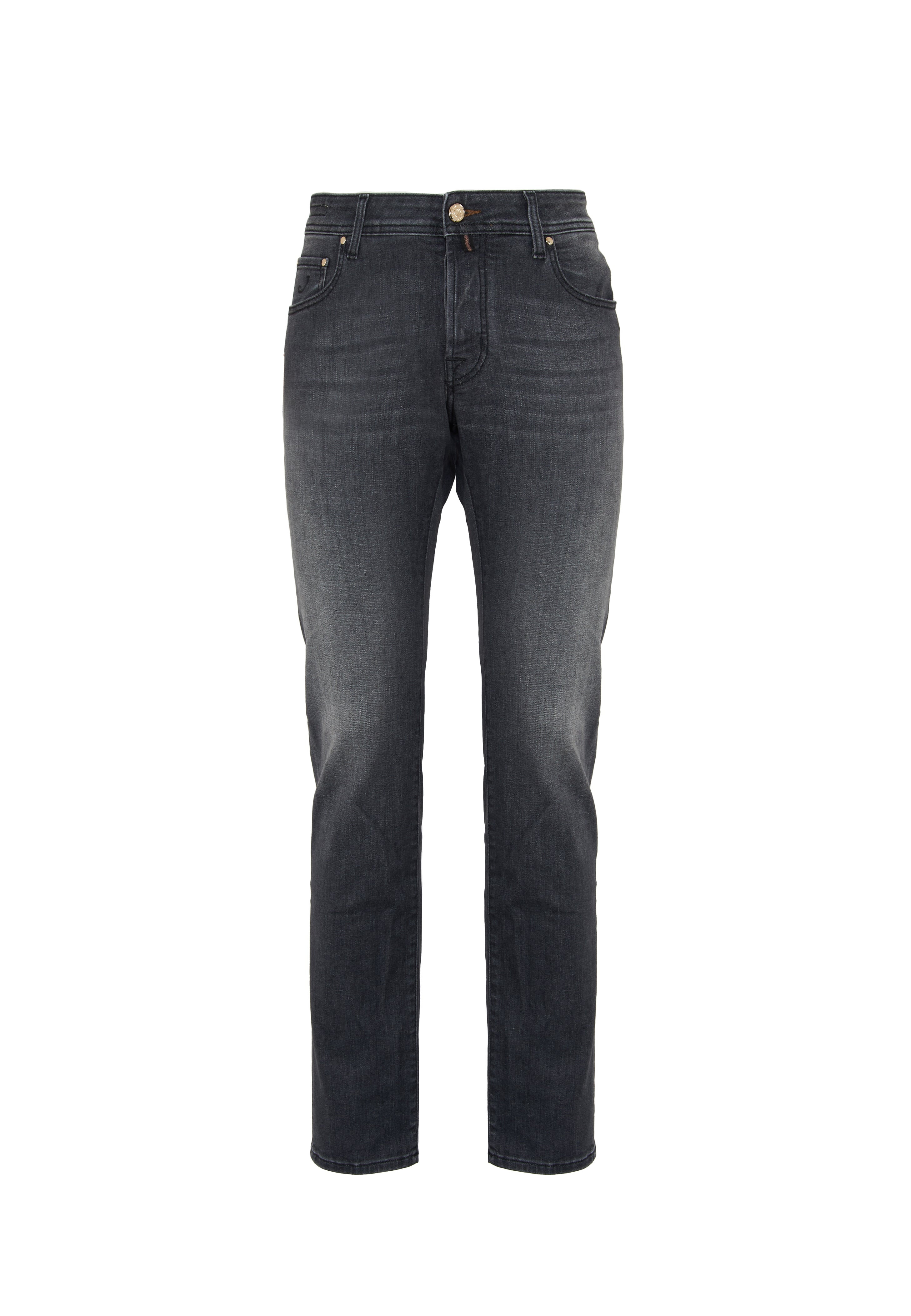 Jeans 5 Tasche Nick Slim In Denim Super Stretch Medium Black 