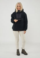 Felpa In Pile Con Cappuccio e Zip Seline 