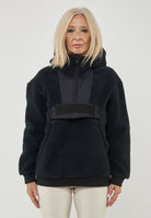 Felpa In Pile Con Cappuccio e Zip Seline 