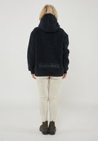 Felpa In Pile Con Cappuccio e Zip Seline 