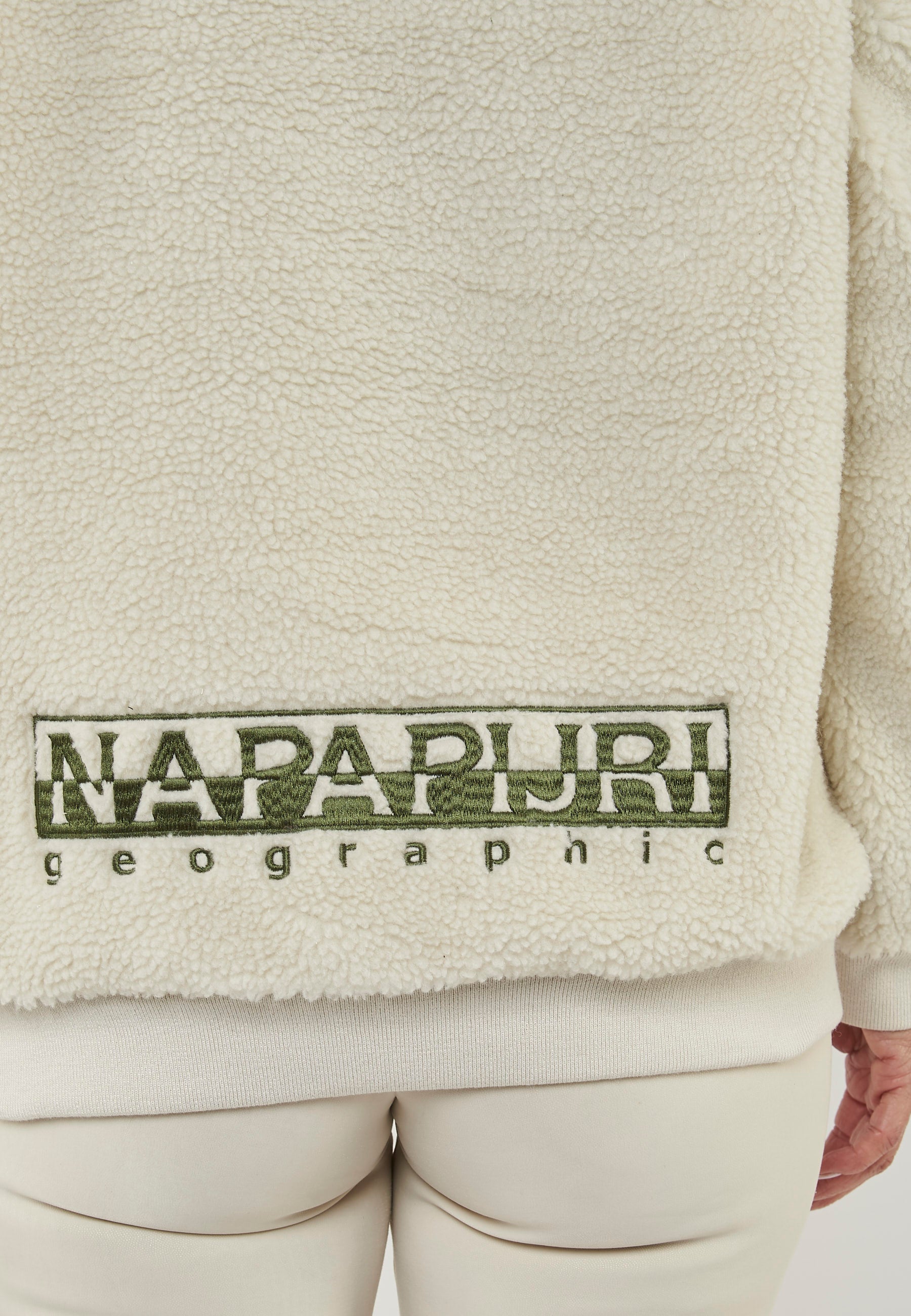 Felpa In Pile Con Cappuccio e Zip Seline 