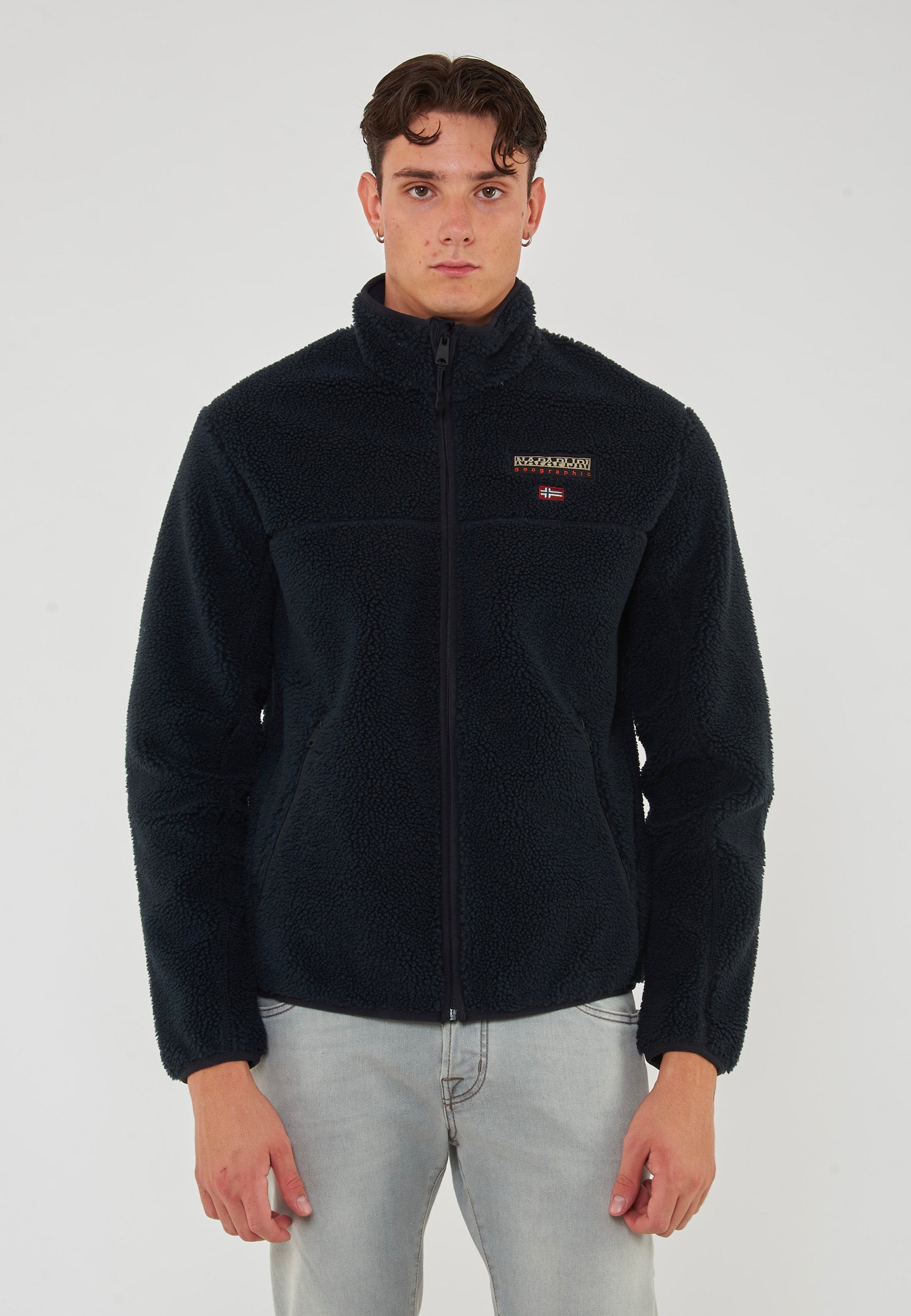 Felpa In Pile Con Zip Tynik 