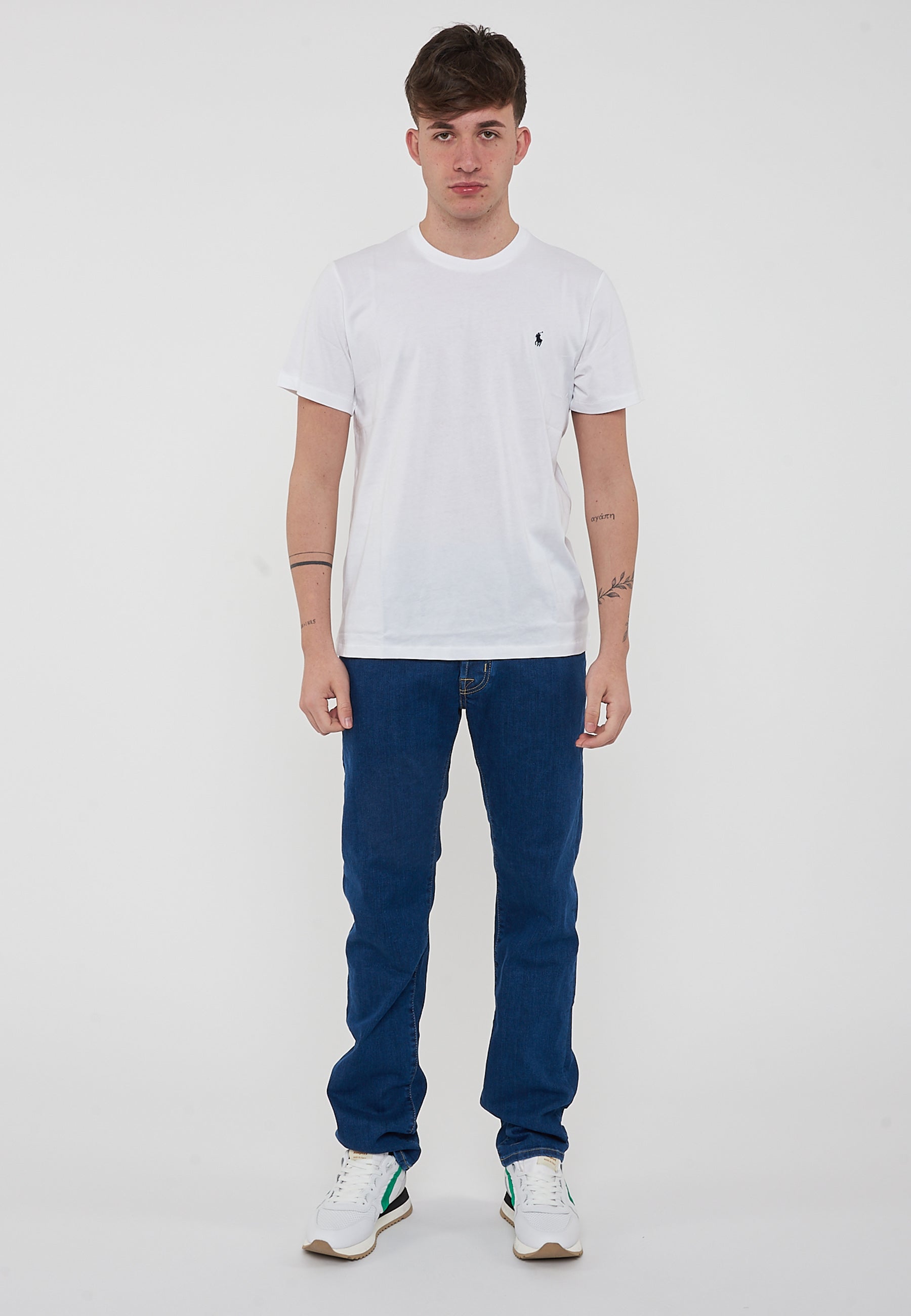 T-Shirt In Jersey di Cotone White 