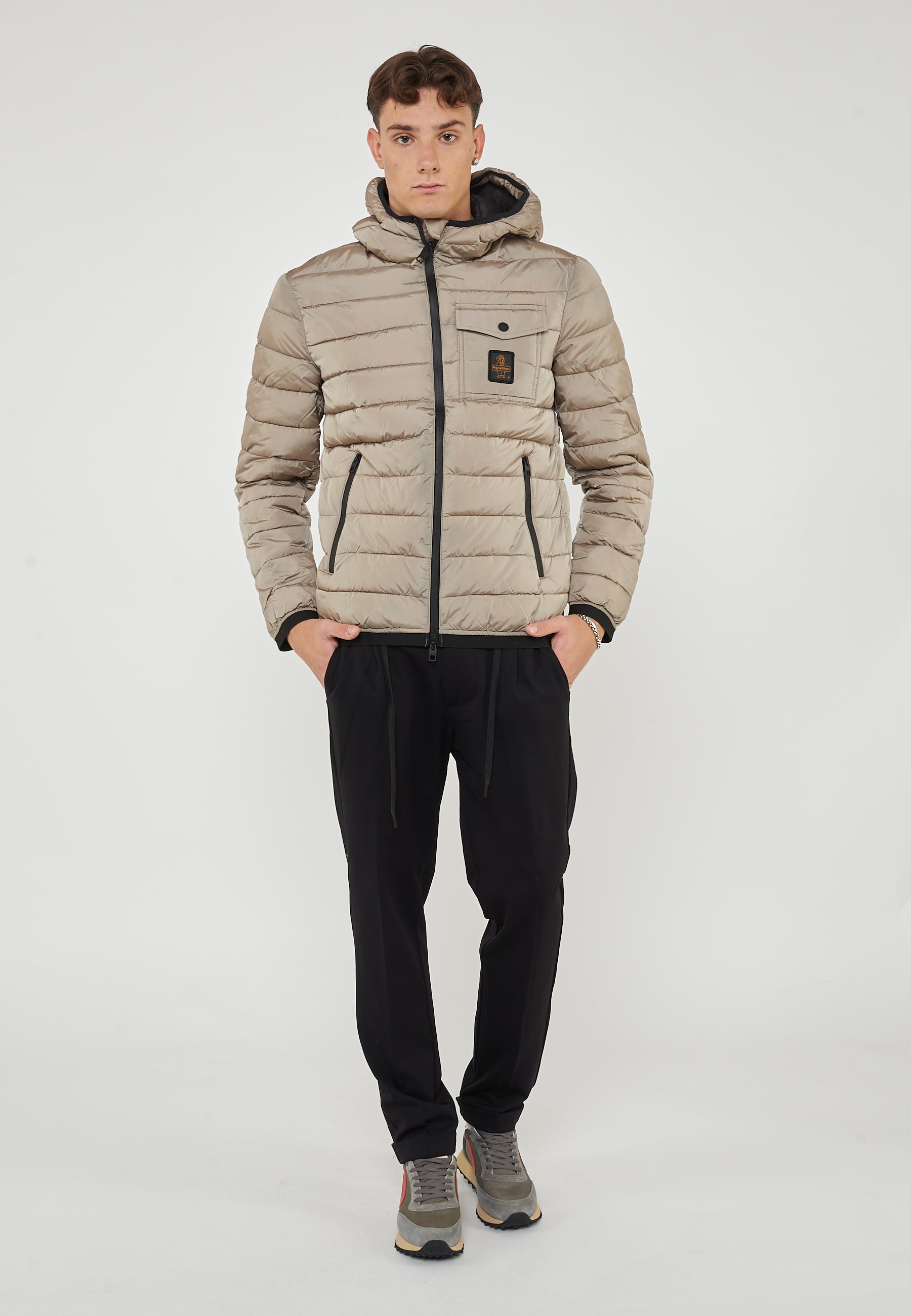 Piumino Uomo Modello Josh Plaza Taupe 