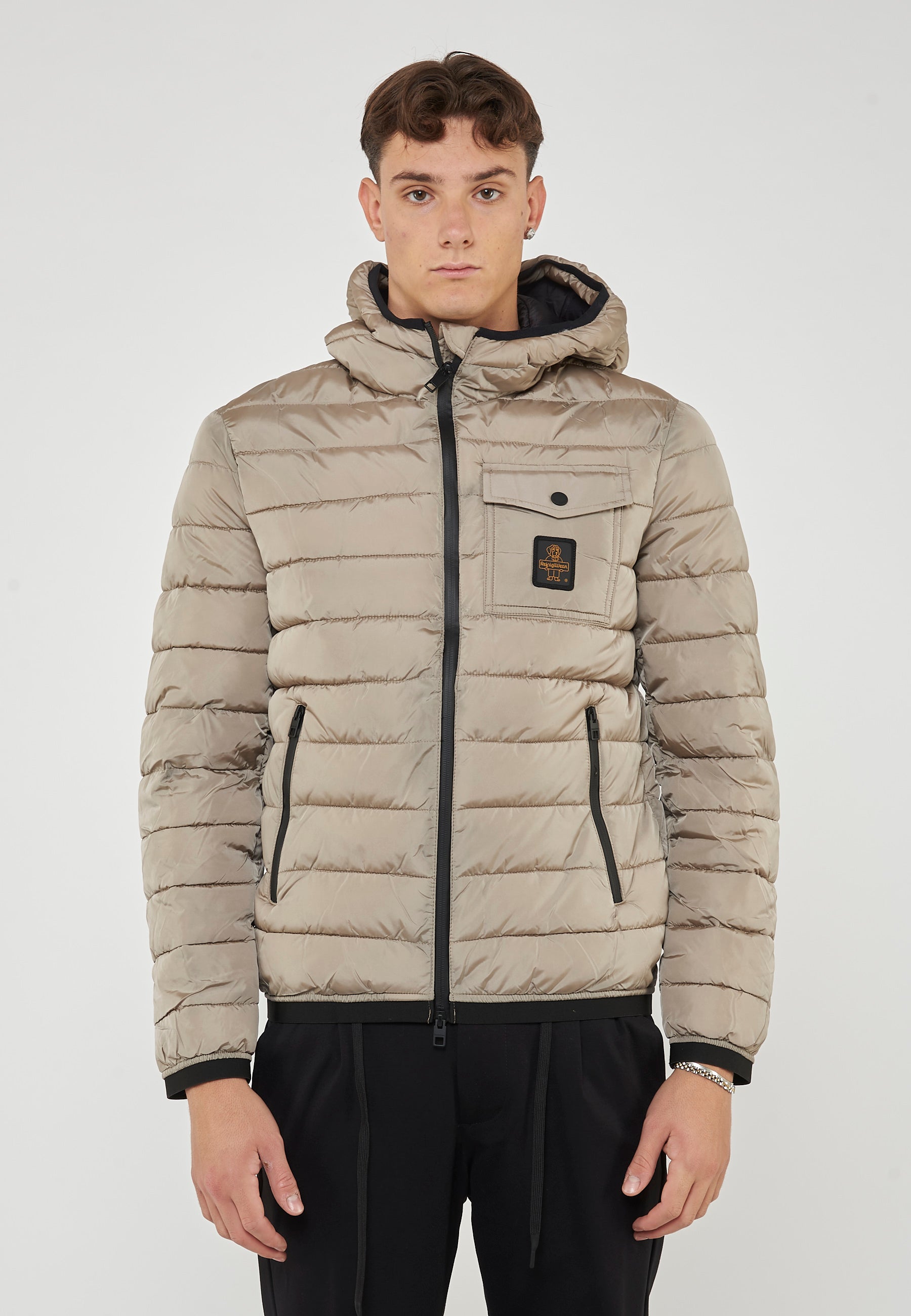 Piumino Uomo Modello Josh Plaza Taupe 