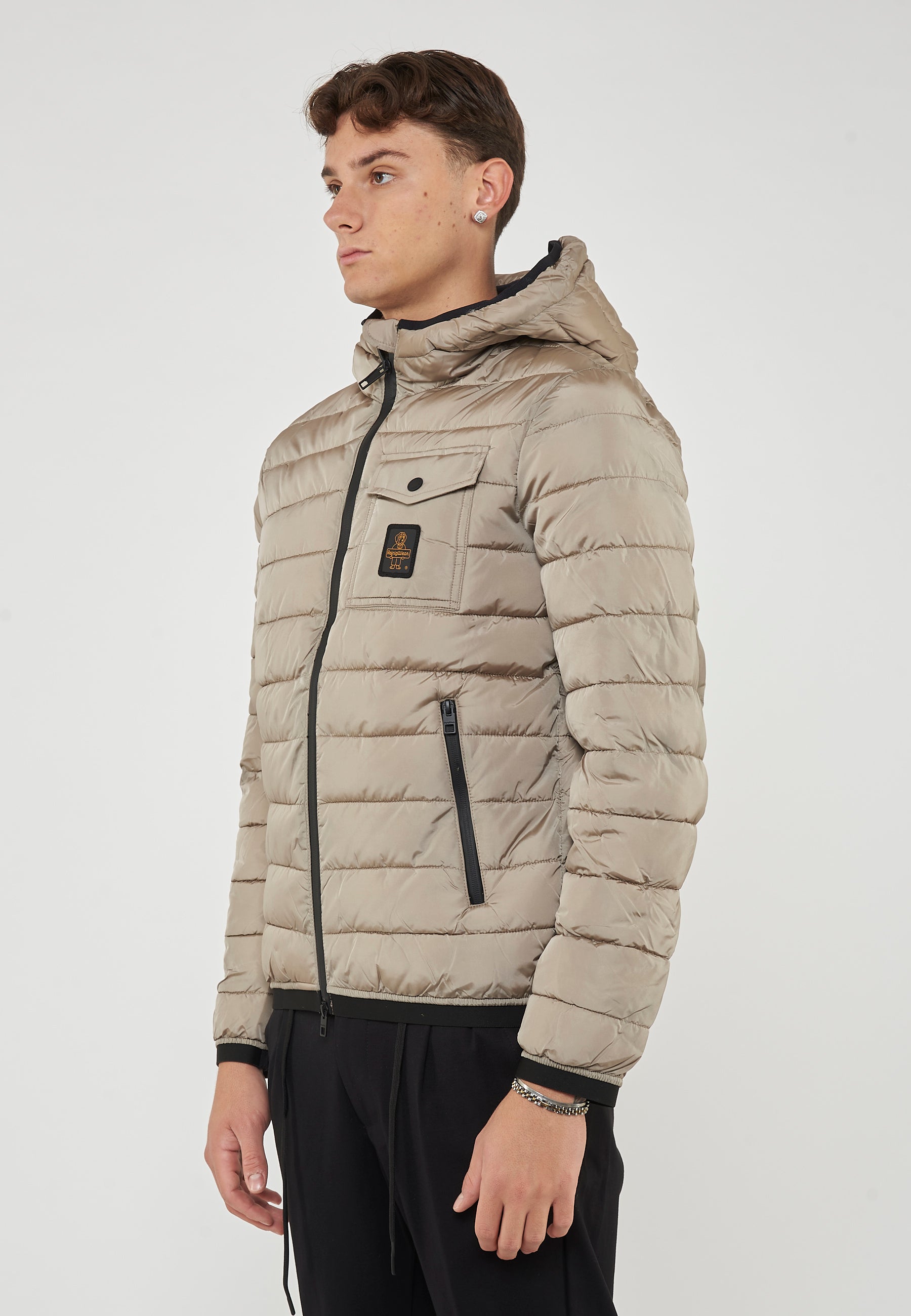 Piumino Uomo Modello Josh Plaza Taupe 