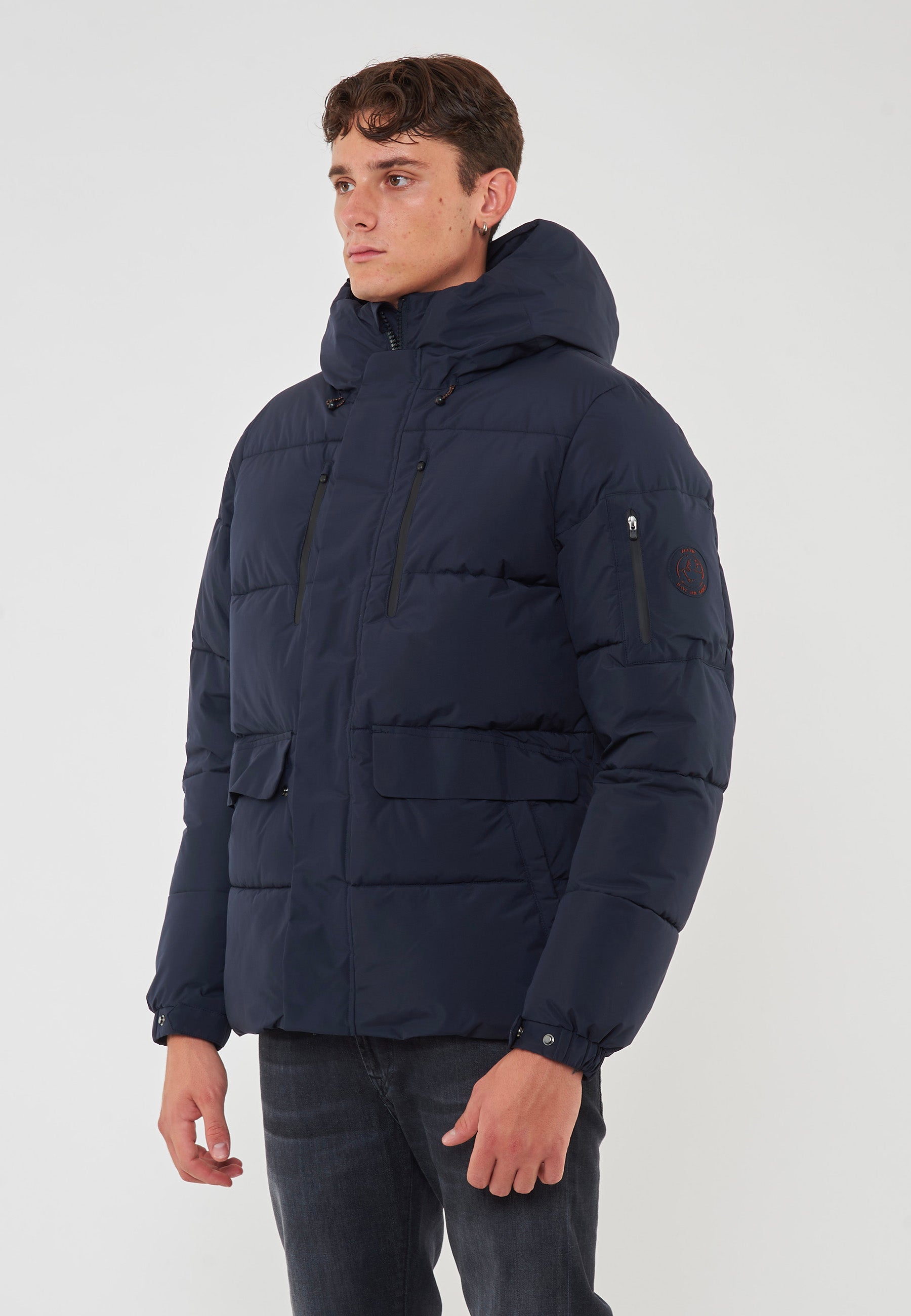 Parka Uomo Animal Free Modello Alter Blue Black 