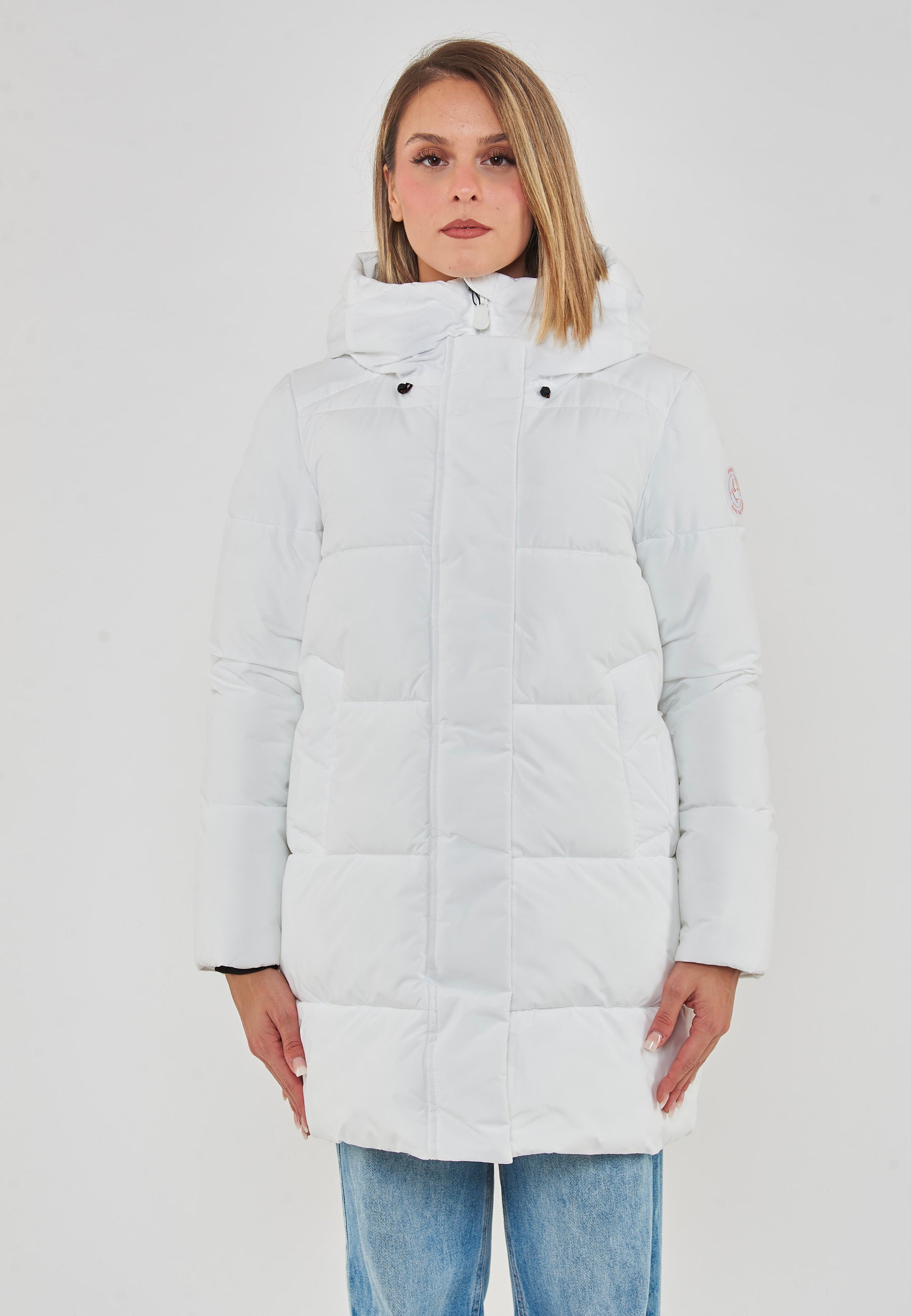Parka Donna Con Cappuccio Bethany White 