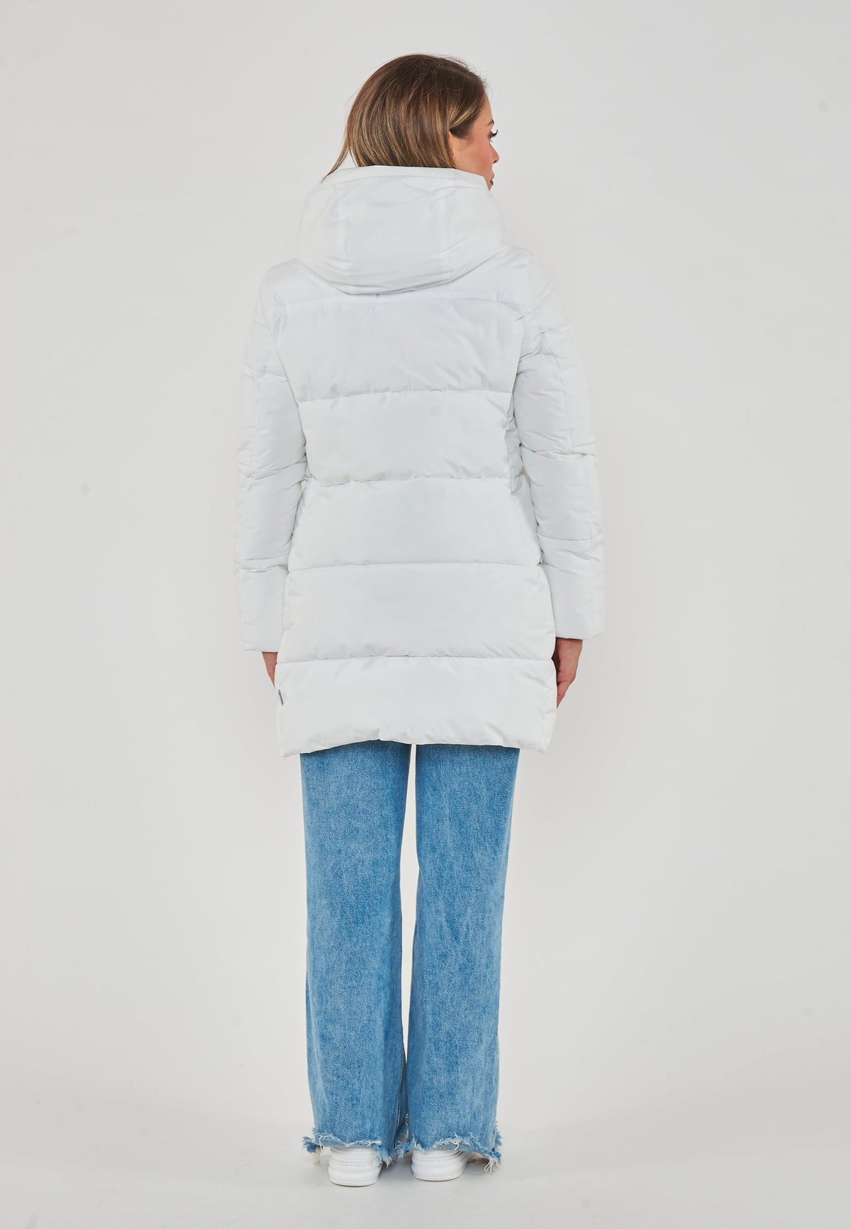 Parka Donna Con Cappuccio Bethany White 