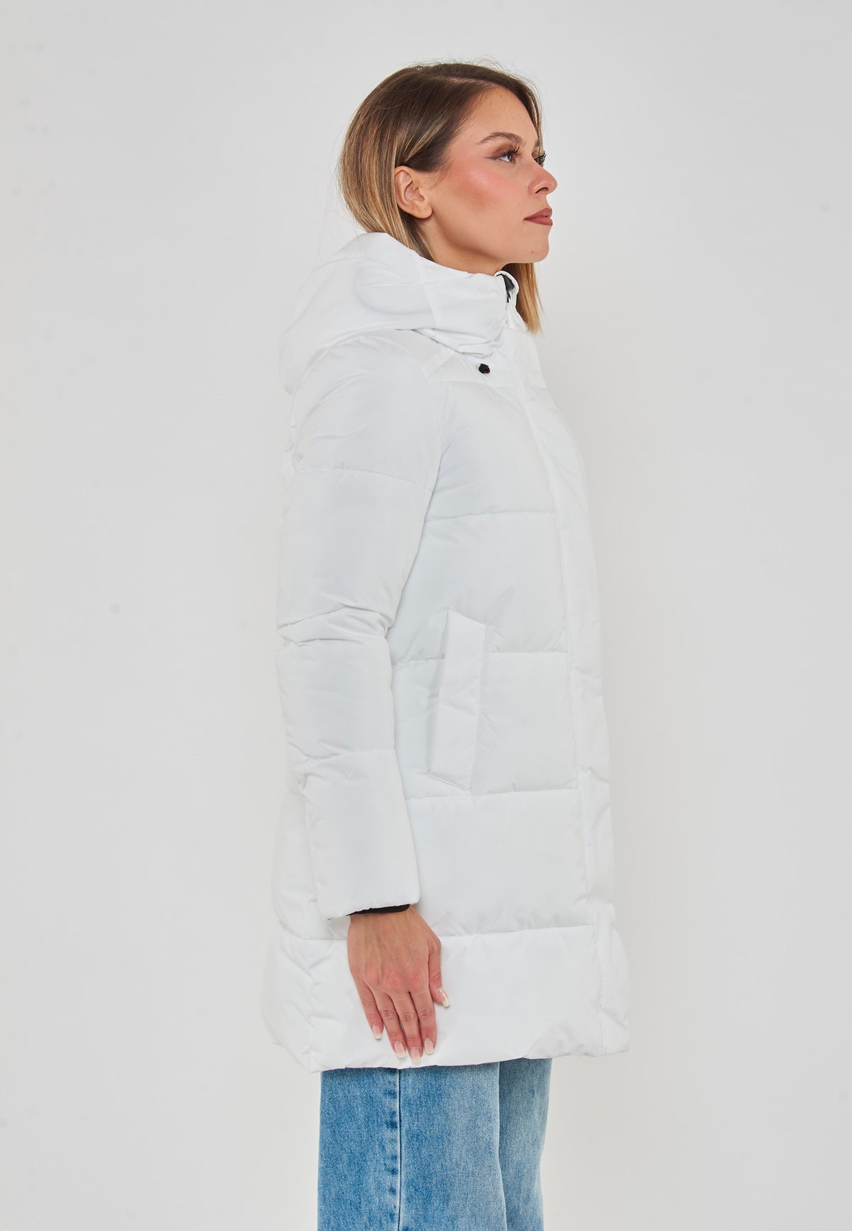Parka Donna Con Cappuccio Bethany White 