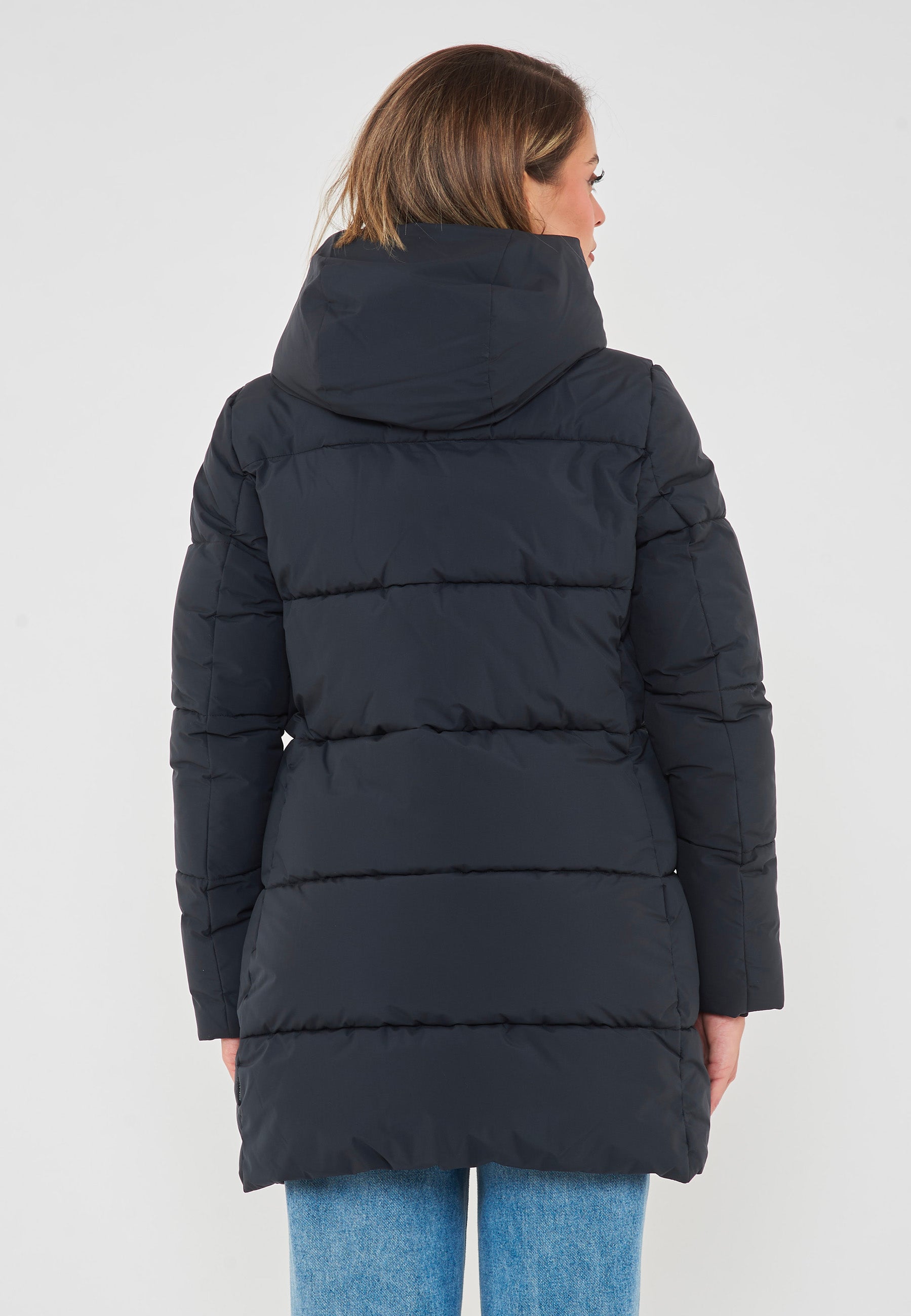 Parka Donna Con Cappuccio Bethany Nero 