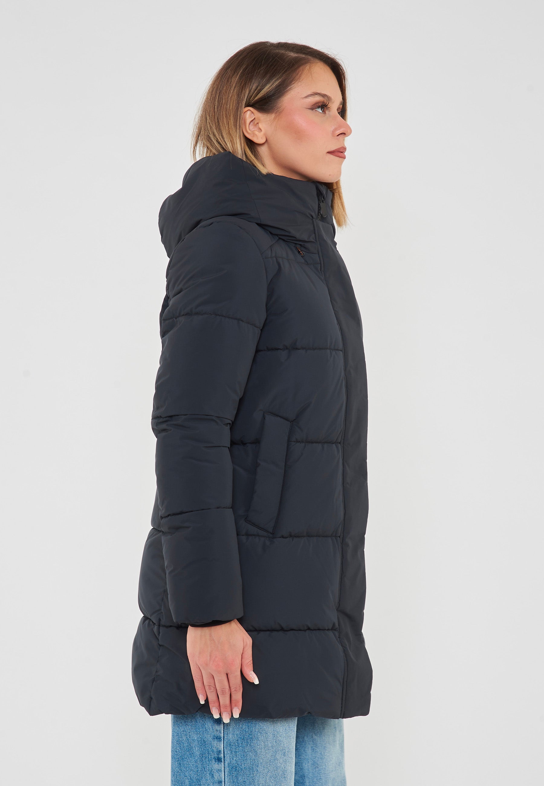 Parka Donna Con Cappuccio Bethany Nero 