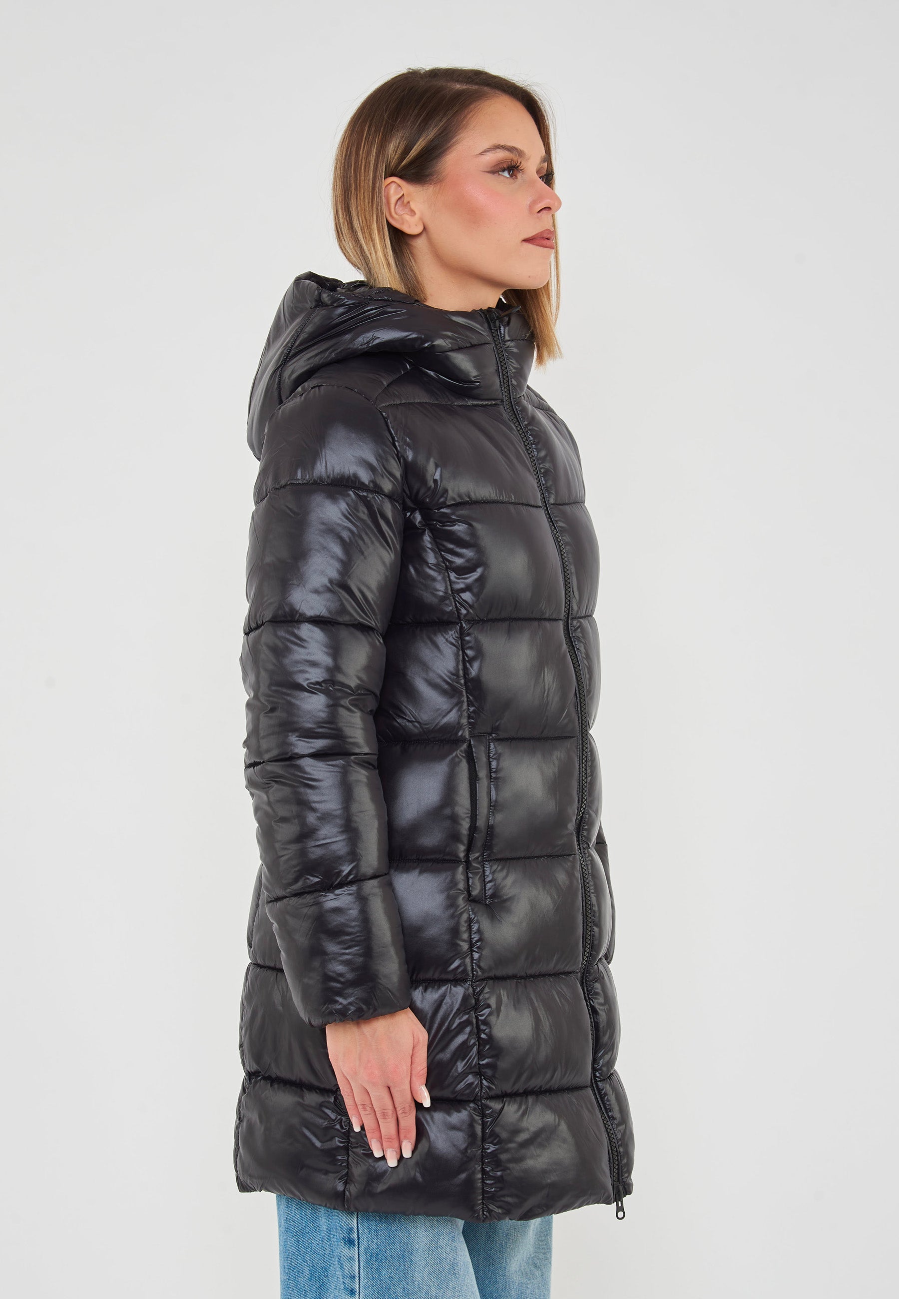 Giacca Lunga Donna Ines Nero 