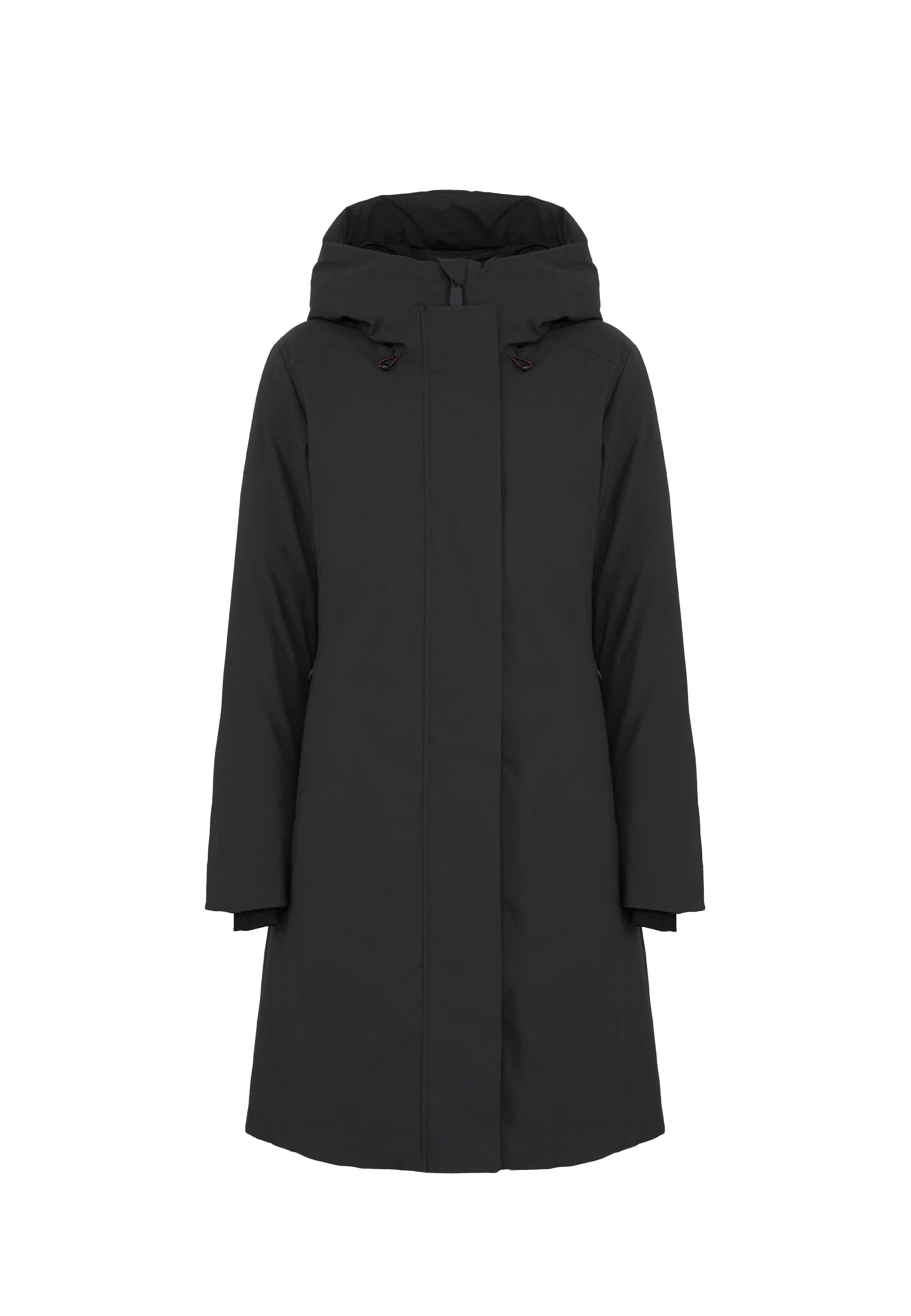 Parka Donna Con Cappuccio Sienna Nero 