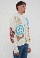 Cardigan Con Grafiche Multicolor Coconut 