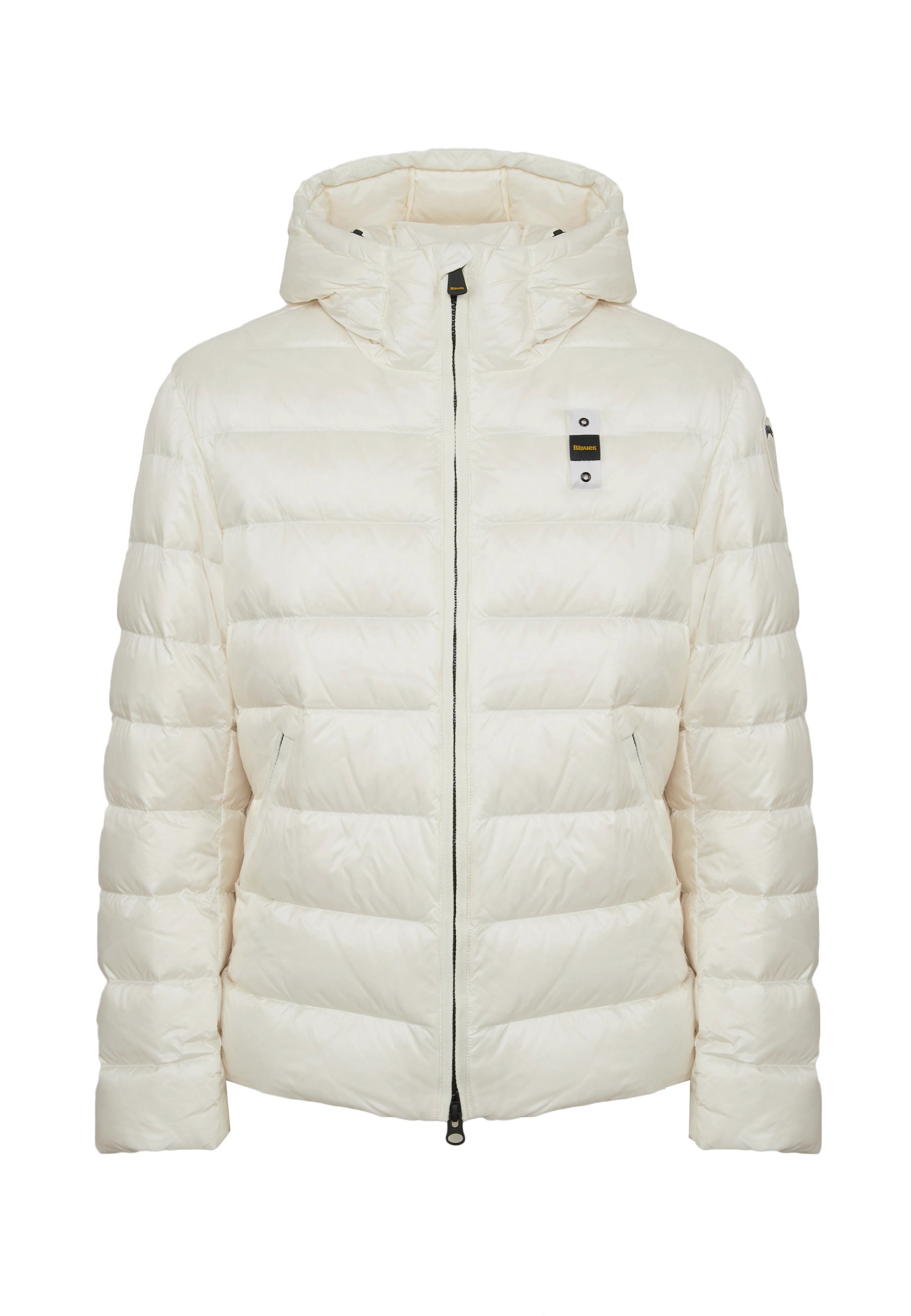 Piumino Con Cappuccio Acton Bianco Ottico 