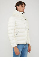 Piumino Con Cappuccio Acton Bianco Ottico 