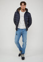Piumino Con Cappuccio Acton Blue 
