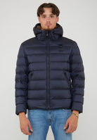 Piumino Con Cappuccio Acton Blue 