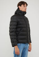 Piumino Con Cappuccio Acton Nero 