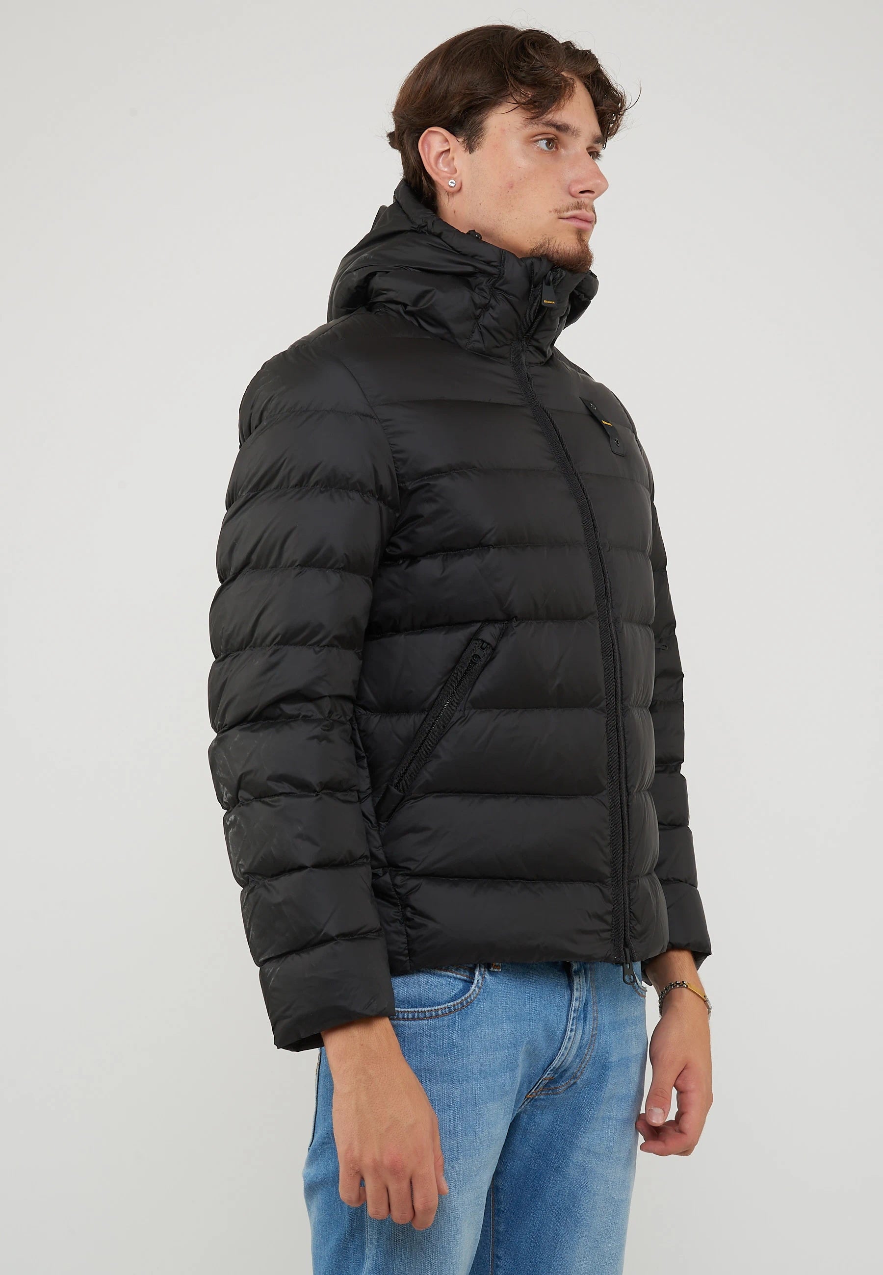 Piumino Con Cappuccio Acton Nero 