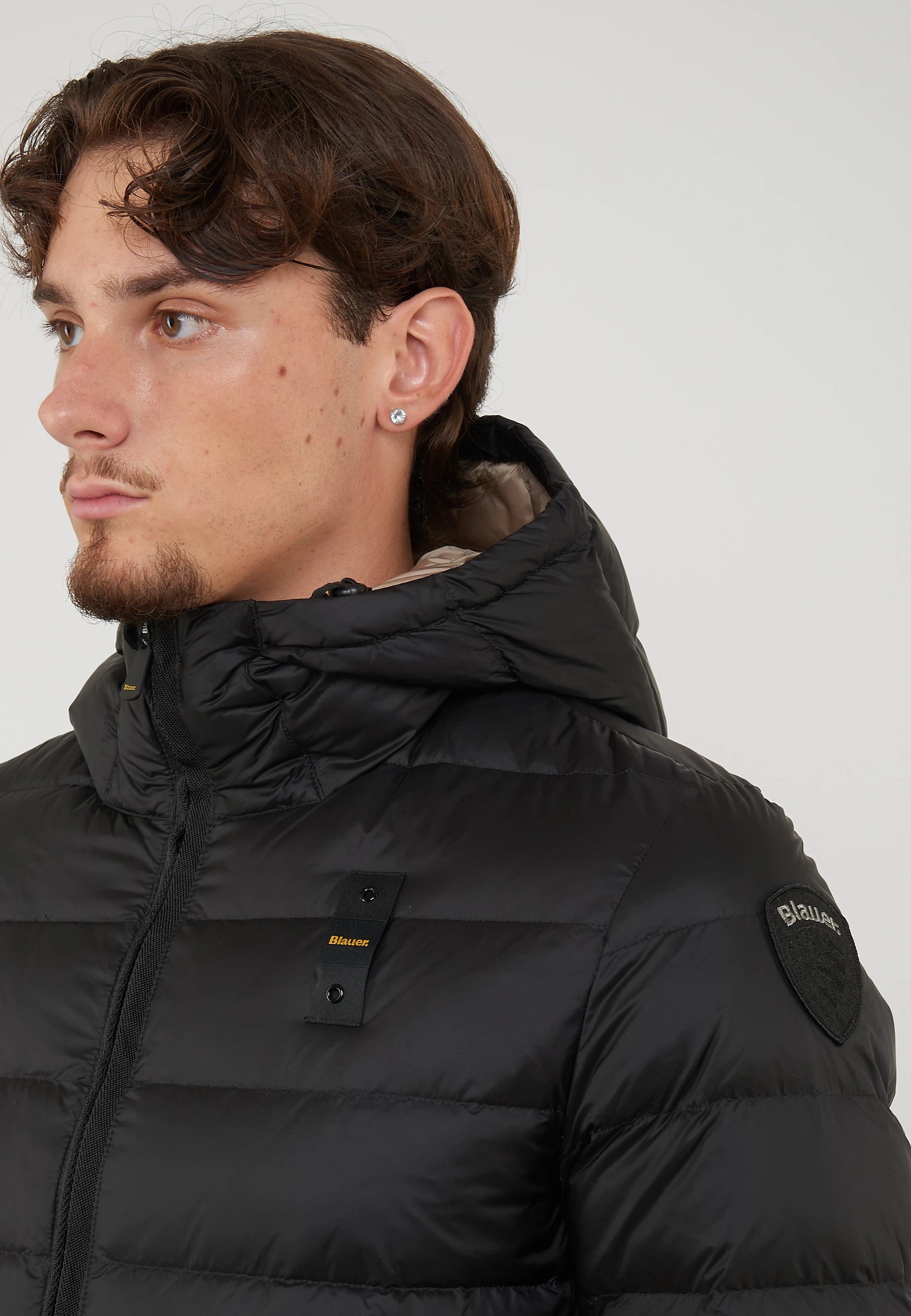 Piumino Con Cappuccio Acton Nero 