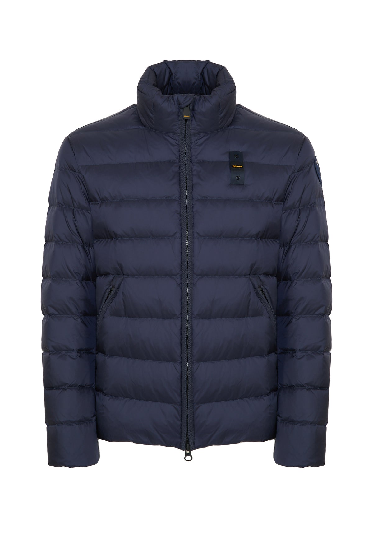 Piumino Con Collo Coreano Austin Blu 