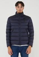 Piumino Con Collo Coreano Austin Blu 
